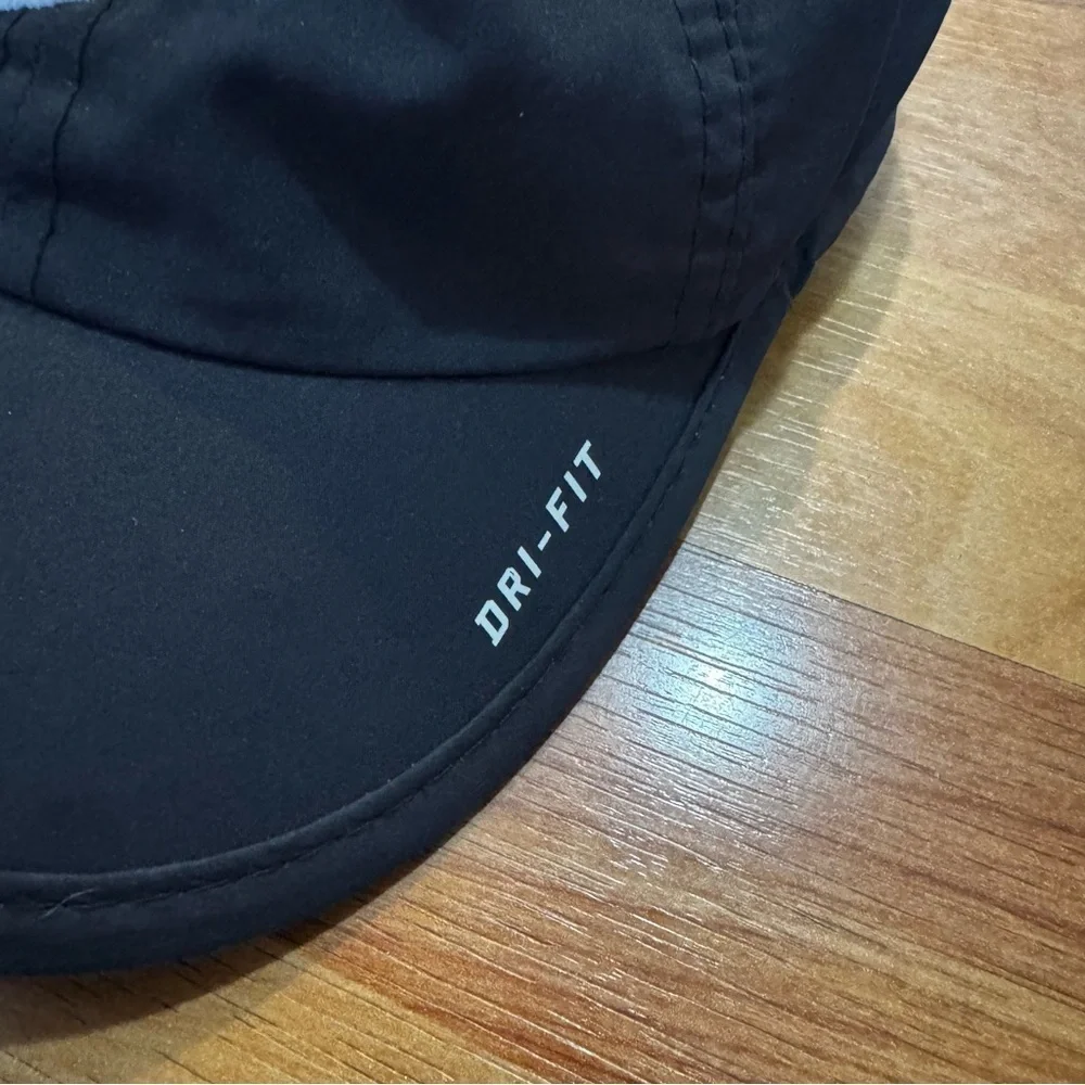 Lightweight Black Nike Toddler Hat Adjustable OSFA Nike Swoosh “Just Do It” Rare